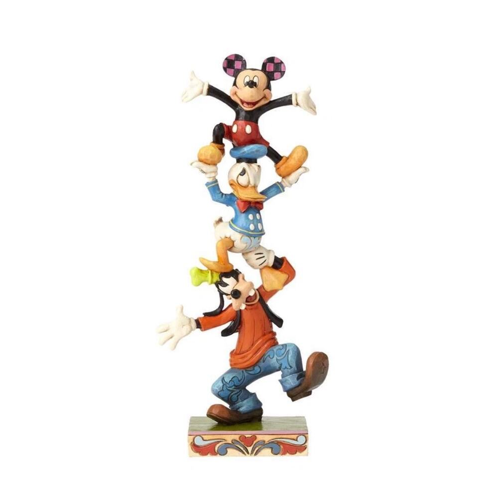 Disney Traditions Teetering Tower Mickey Donald Goofy by Jim Shore for Enesco